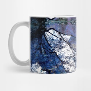 Majestic Fantasy River Sceen with Blue Leaves Reflecting in the Water Mug